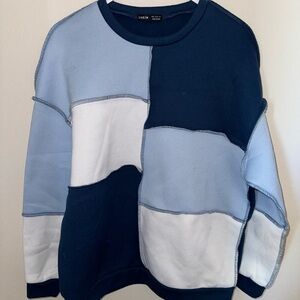 Women’s Over-sized Block Color Crewneck
